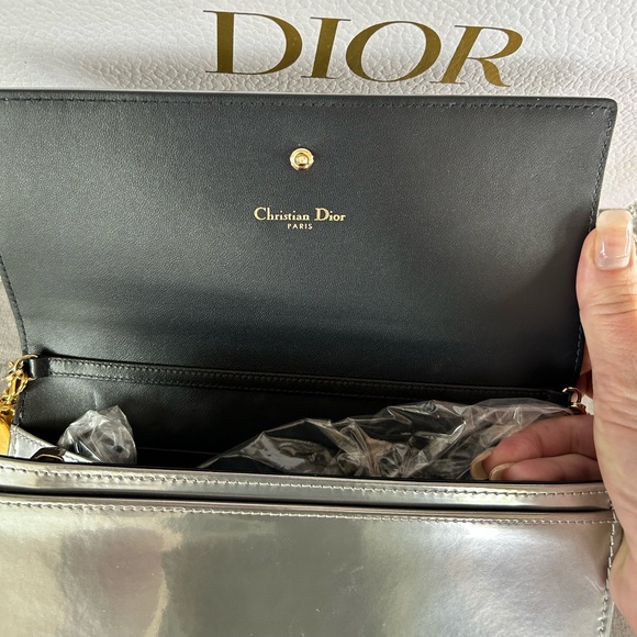 Dior Diorama Bag Silver With Gold Hardware - Picture 8 of 11